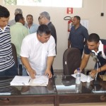 recebimento dos oficios pelo assessor Nilson