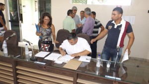 recebimento dos oficios pelo assessor Nilson
