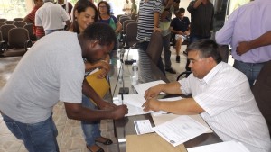 recebimento dos oficios pelo assessor Nilson
